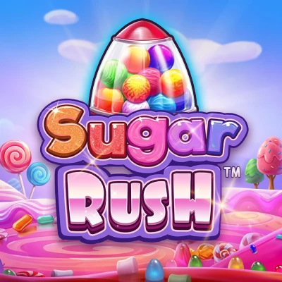 Sugar Rush cluster-pays pokie tile in the Spinaud game lobby